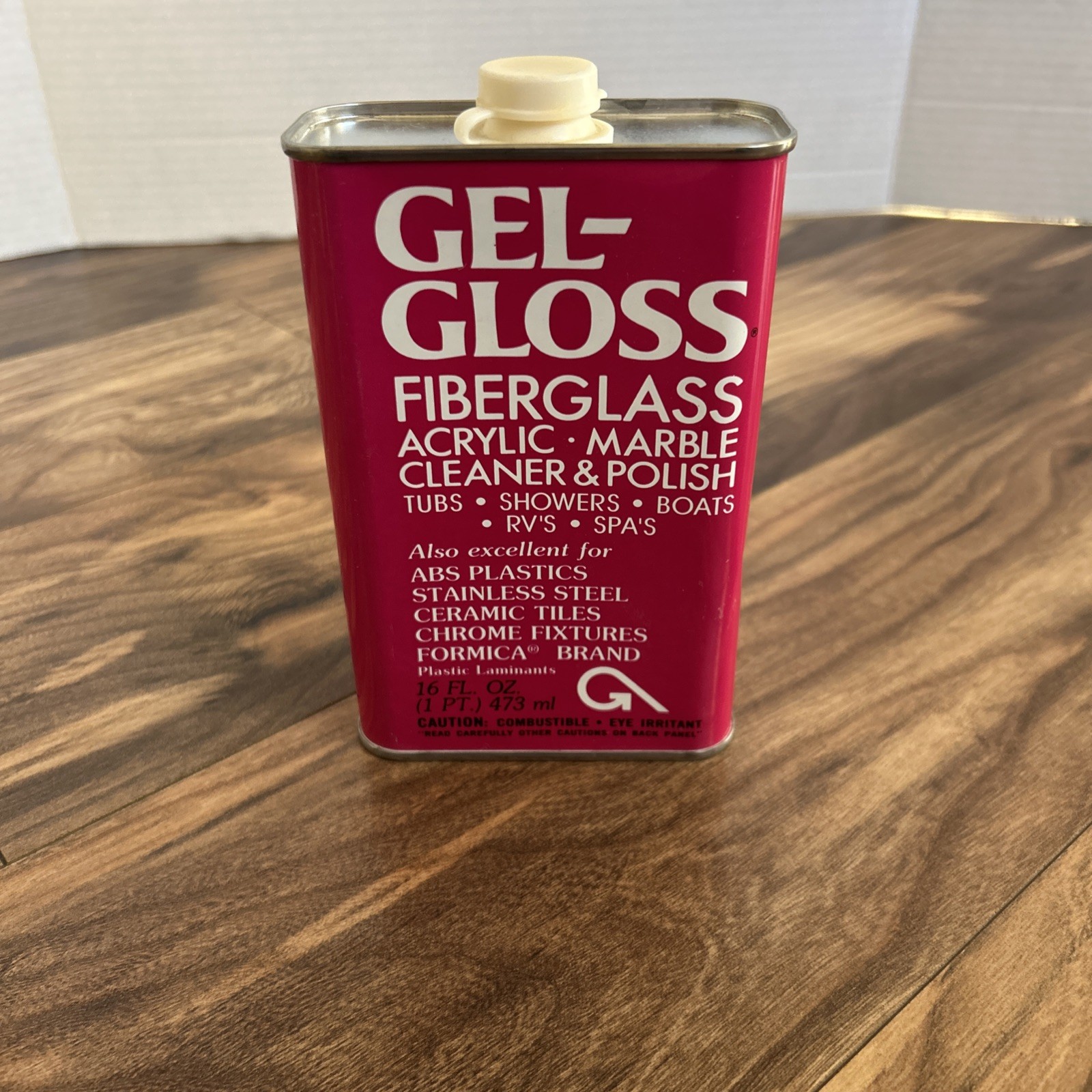 (3) Gel-Gloss One Step Cleaner & Polish 16oz For Fiberglass & Marble New FULL
