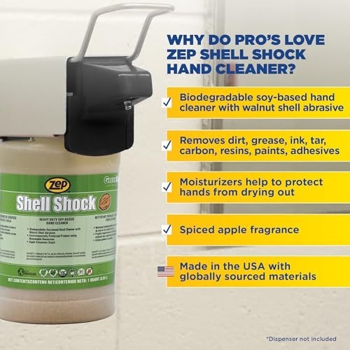 Industrial Hand Cleaner – 32 Oz Biodegradable Soy & Walnut Formula, Exceptional