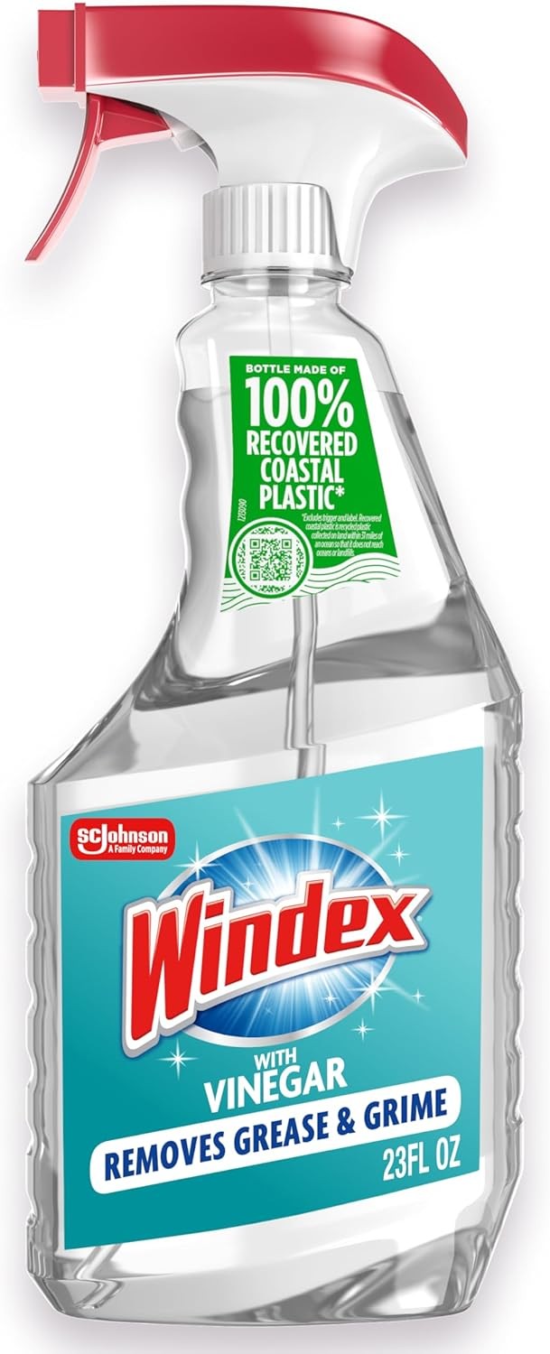 Windex with Vinegar Glass Cleaner Spray Bottle, 23 fl oz.