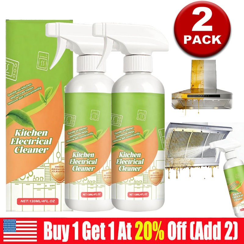 2 PCS Electrolyzed Ion Kitchen Cleaner Spray, Cleanse Kitchen Appliance Cleaner