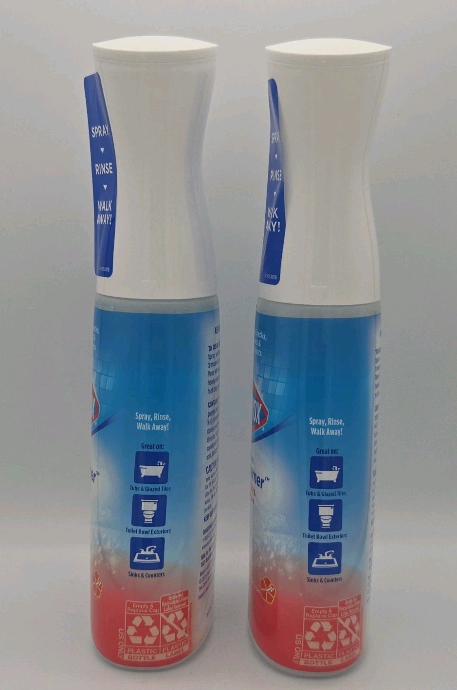 2 16oz Clorox Bathroom Ultra Foamer, Cleaner Spray Bottle Island Blossom Scent