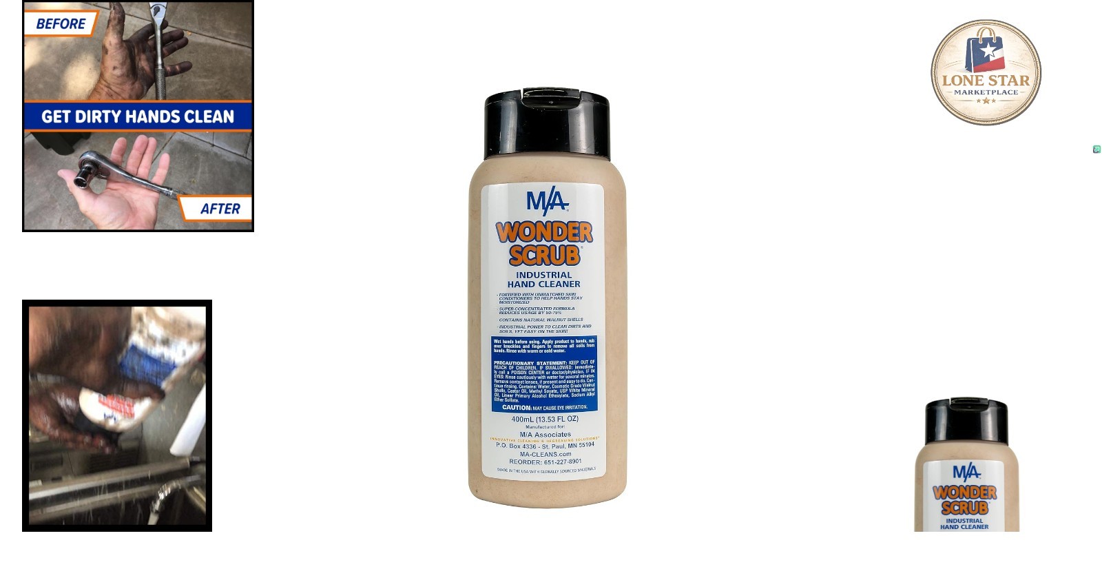 Wonder Scrub: Heavy Duty Walnut Shell Hand Cleaner – 400ml for Tough Grime