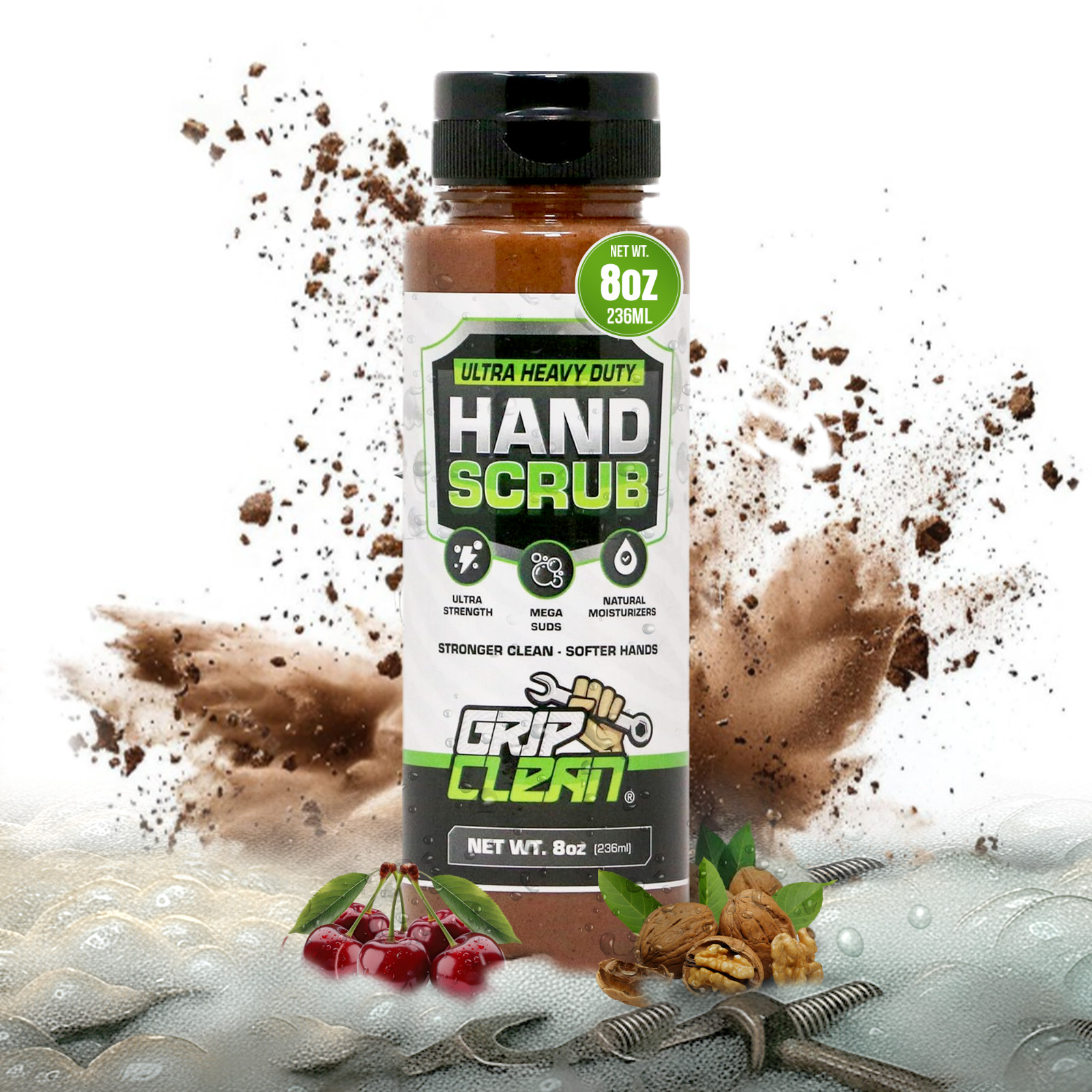 Grip Clean Ultra Heavy Duty Mechanic Hand Cleaner, Clay & Walnut Shell