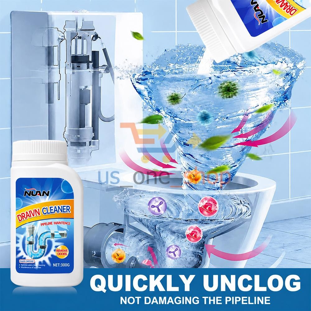 NUAN Powerful Sink and Drain Cleaner Pipe Dredging Agent For Toilet Bathroom A++