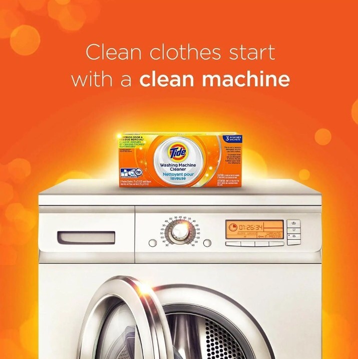 Tide Washing Machine Cleaner for High Efficiency washers 7 sealed packages.