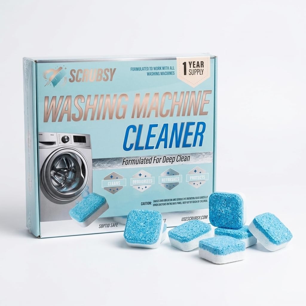 Washing Machine Cleaner Descaler Tablets 24 Pack Front Loader Top Load