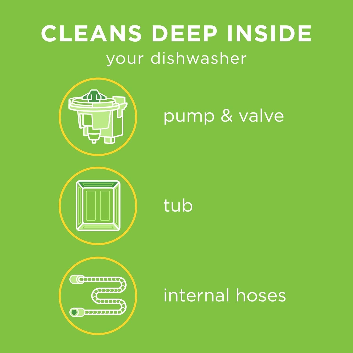 Dishwasher Cleaner, Helps Power Away Odor Causing Bacteria, Limescale, Minera…