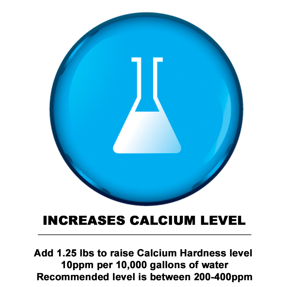 Puri Tech Calcium Hardness Increaser 50 lbs Calcium Chloride for Swimming Pools