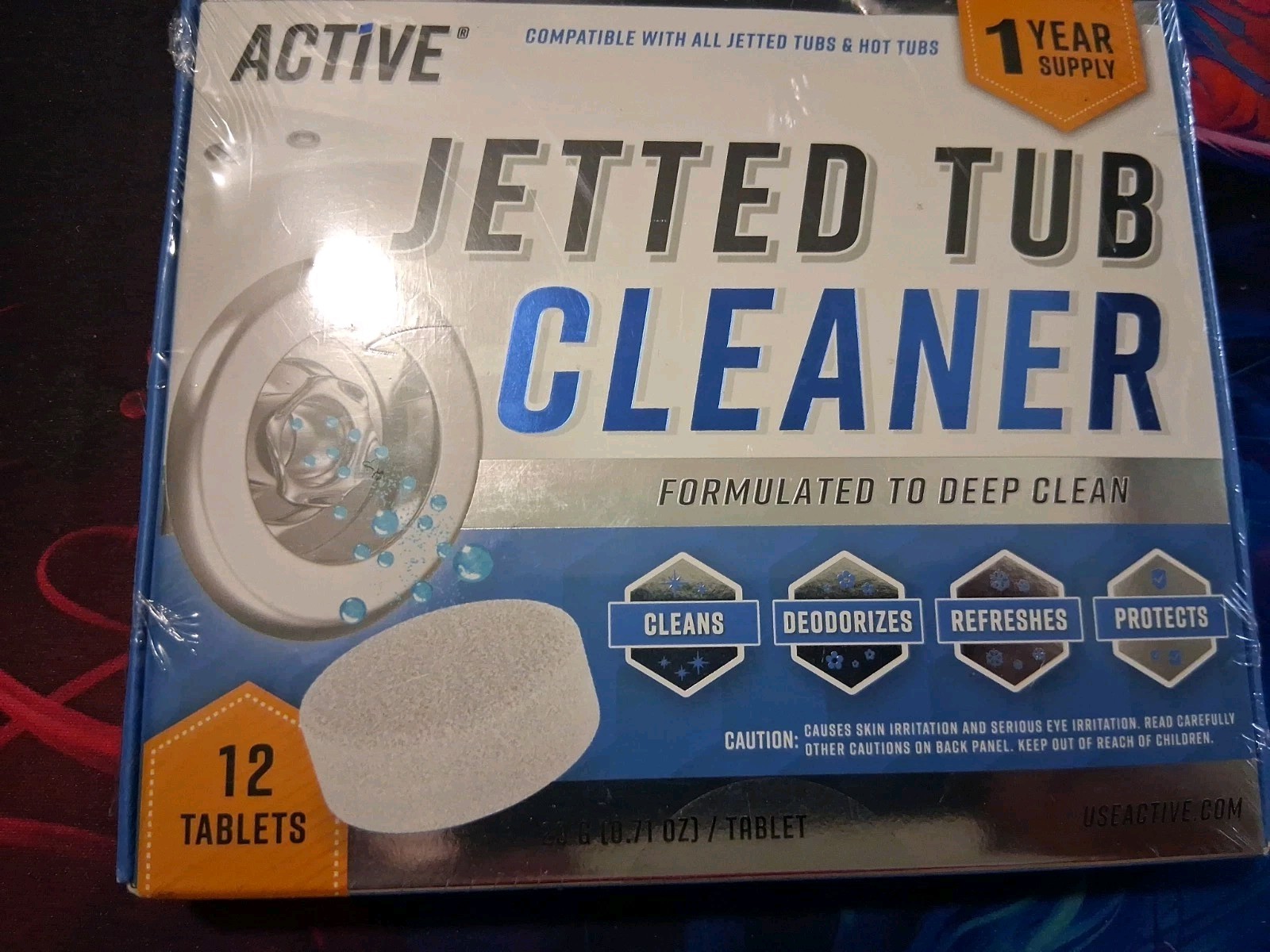 Active Jetted Tub Cleaner 12-Tablet Pack for Jacuzzi/Whirlpool NEW SEALED