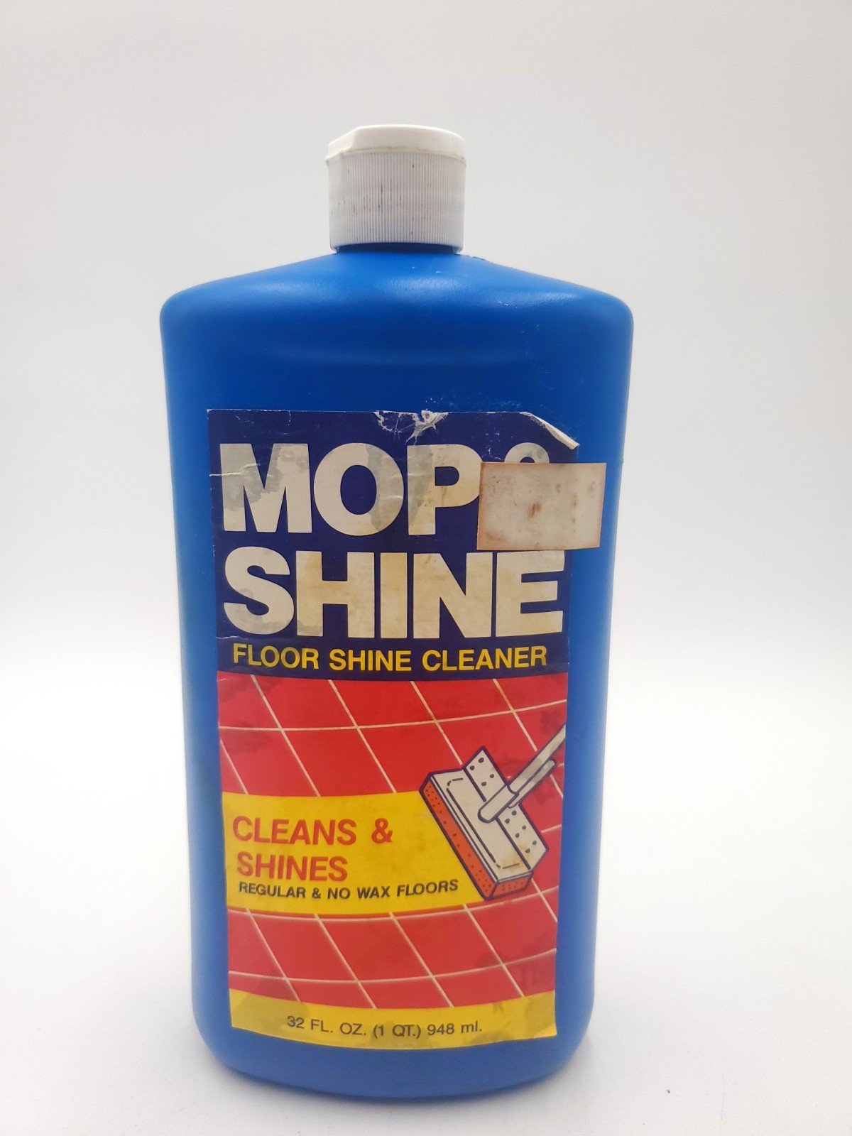 Vintage Mop & Shine Floor Shine Cleaner 32oz 60% Full Partial Prop