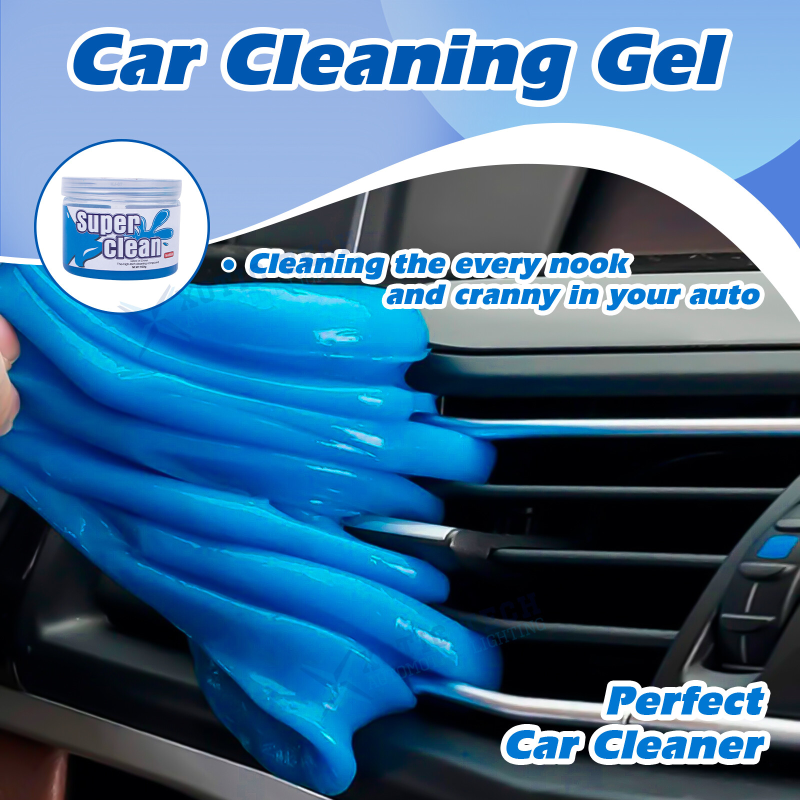 SUPER CLEAN MAGIC GEL Car & Auto Detailing Keyboard Dust Cleaner Gadget Reusable