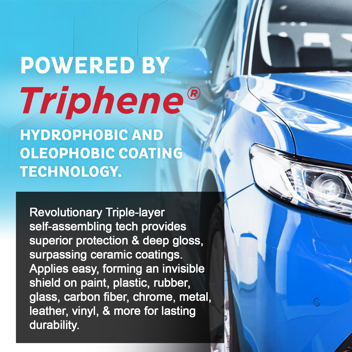 20oz Car Spray with Triphene, Quick Spray & Wipe All Purpose Waterless Detailer