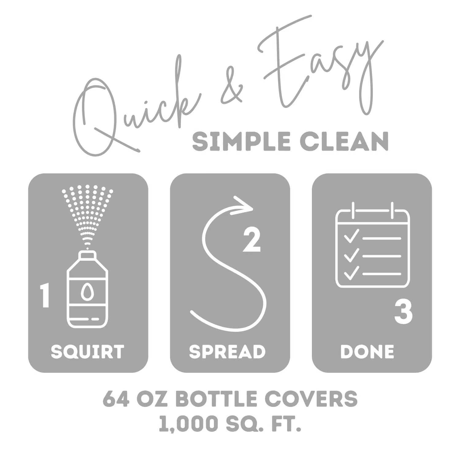 (2 Pack) Quick Shine Multi-Surface Floor Finish PFAS-Free Floor Polish 64 fl oz