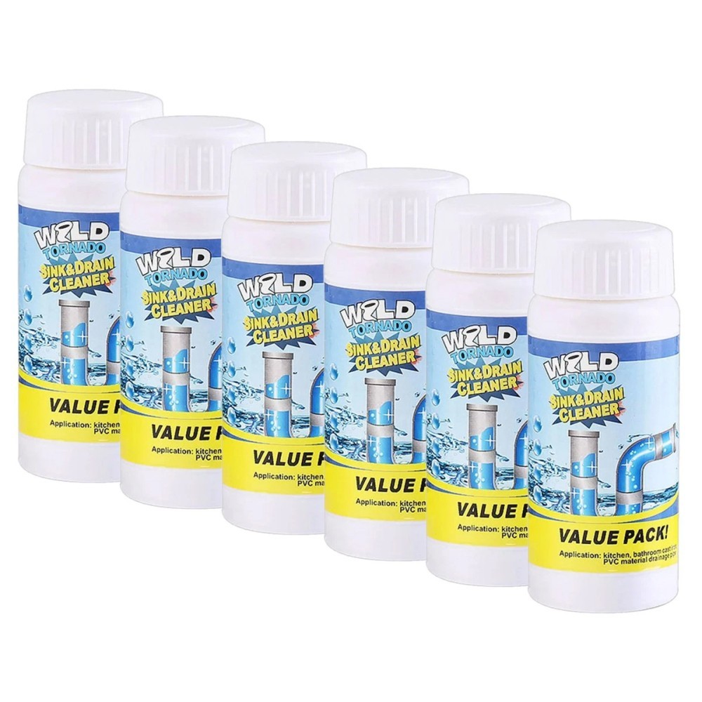 Wild-Tornado Powerful Sink & Drain Cleaner Powder – Quick Foaming Super Clean