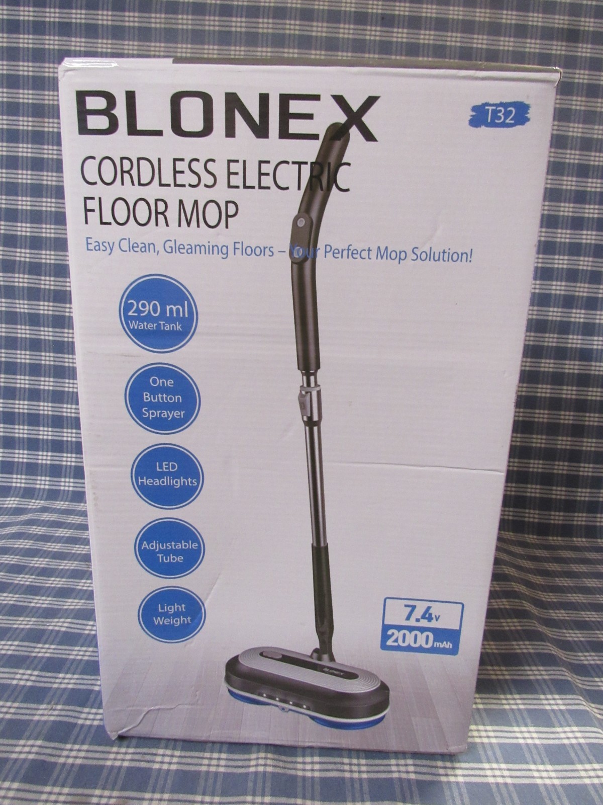 Blonex Cordless Electric Spin Floor Mop with LED (Store Display) FREE SHIPPING.
