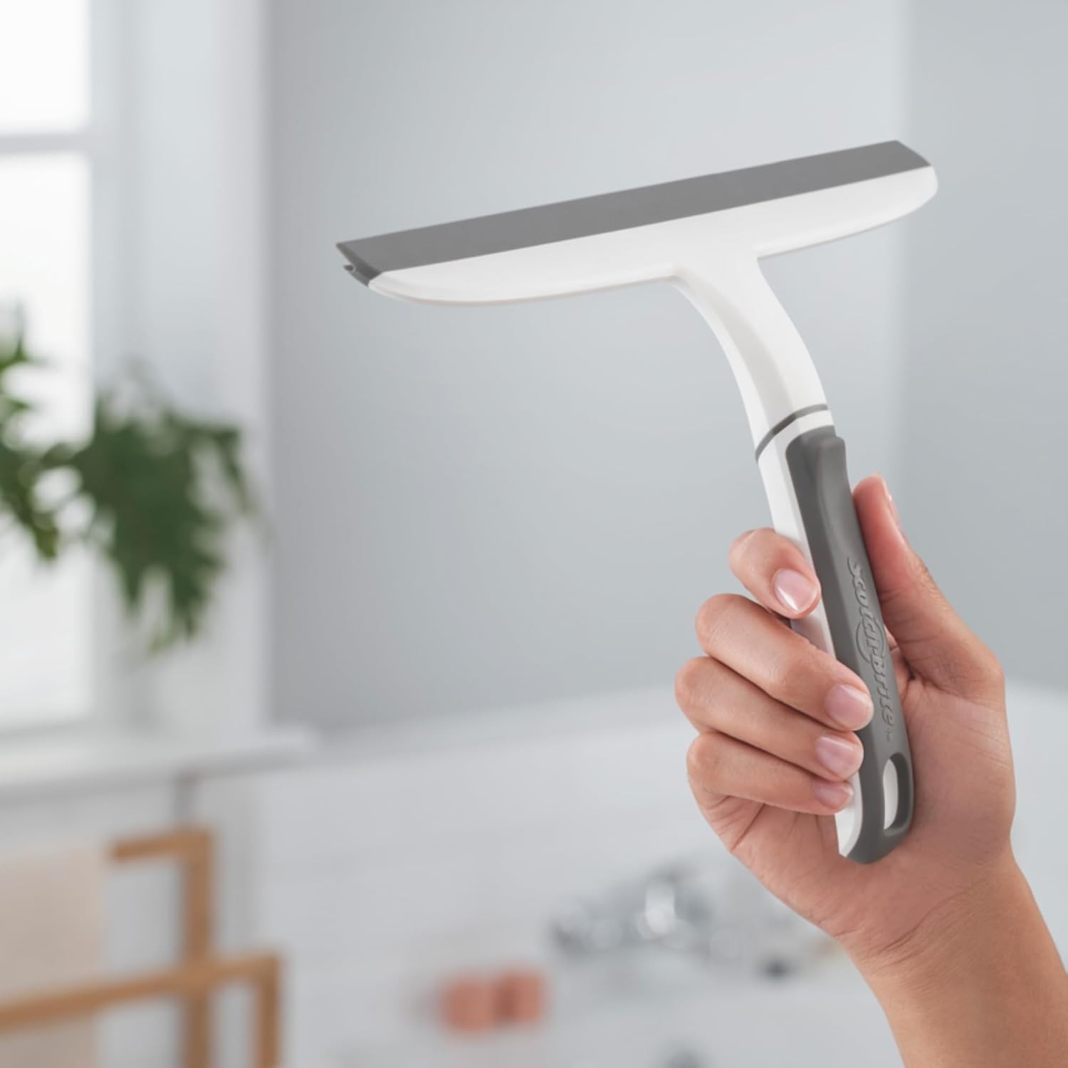All-Purpose 10 Inch Dual Blade Streak-Free Squeegee Safe on Mirrors Glass Shower