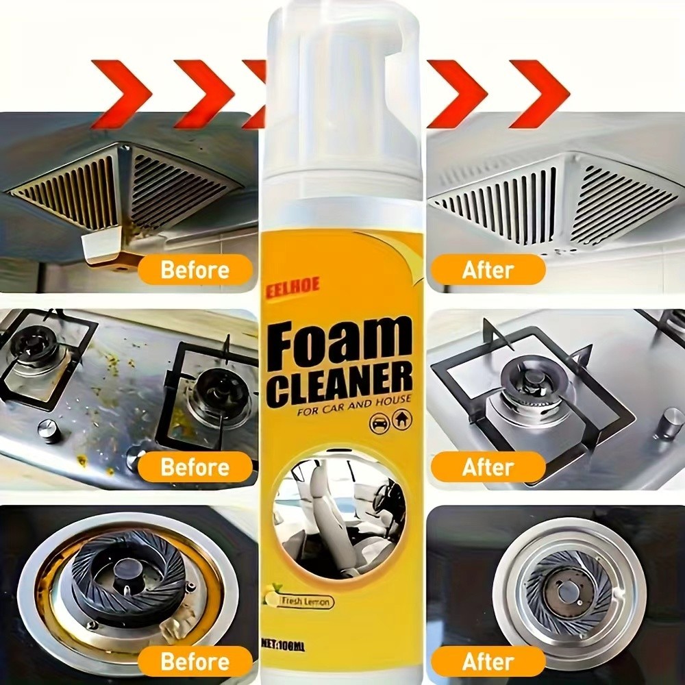 Multi Purpose Foam Cleaner for Deep Cleaning of Car Leather Seats and Interior