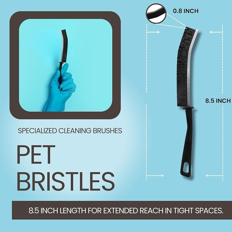 Hard Bristle Crevice Cleaning Brush Toilet Grout Shower Tile Narrow Gaps New