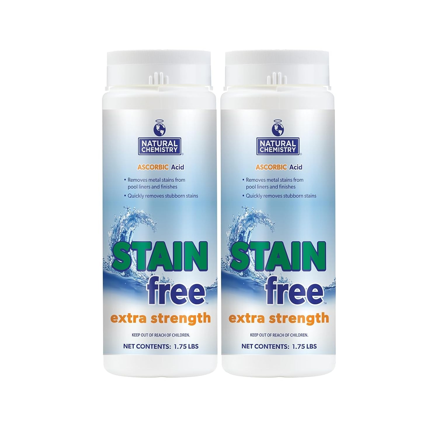 Extra Strength Natural Stain Remover Metal Cleaner 1.75 lb 2 Pack Removes