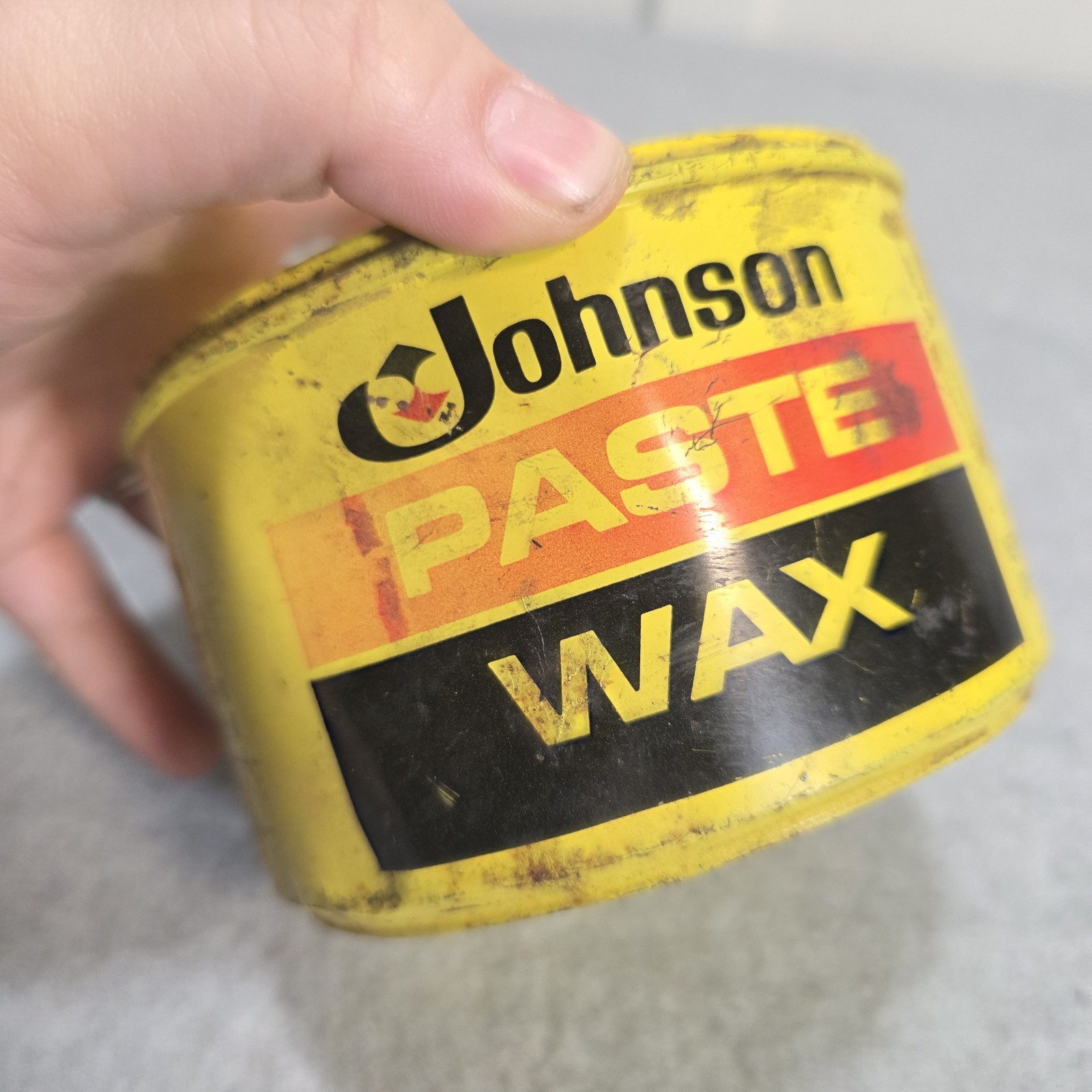 SC Johnson Wood Paste Wax 16 Oz Can Half 60% Full Original Formula