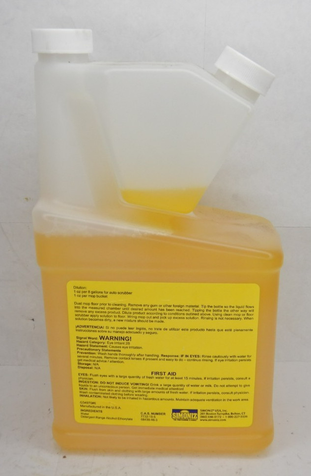 Simoniz Grip Clean Concentrate Neutral Cleaner – Tip and Pour – 32 fl oz