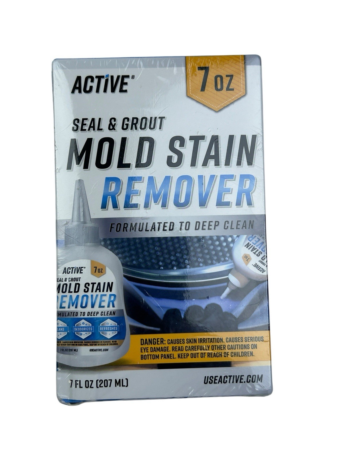 Active Mold Stain Remover Cleaner Seal Grout Deep Clean Heavy Duty Cleaner 7oz