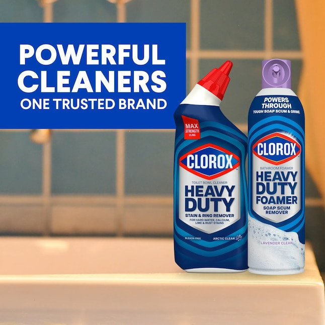 Clorox Lavender Clean Foam All-Purpose Cleaner 20 oz Spray Bathroom Kitchen