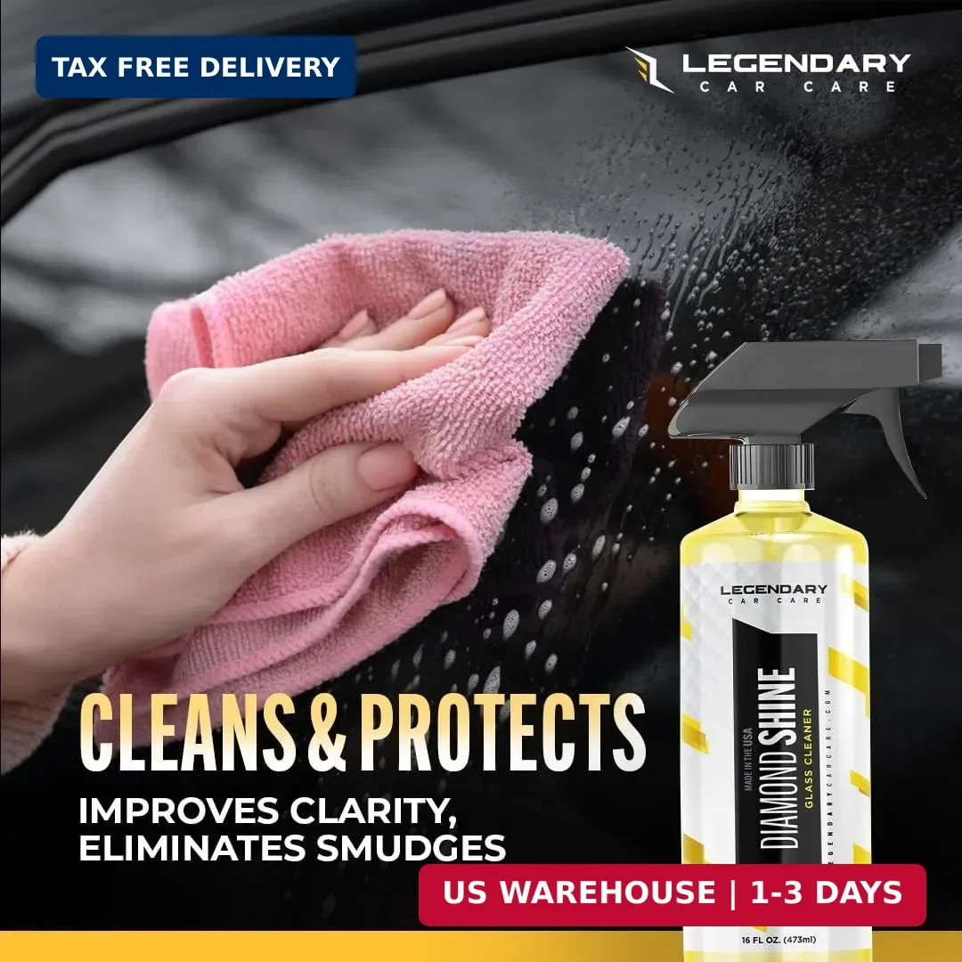 Legendary Glass Cleaner 16oz – Auto Window Cleaner Spray for Car Windows & Wi…