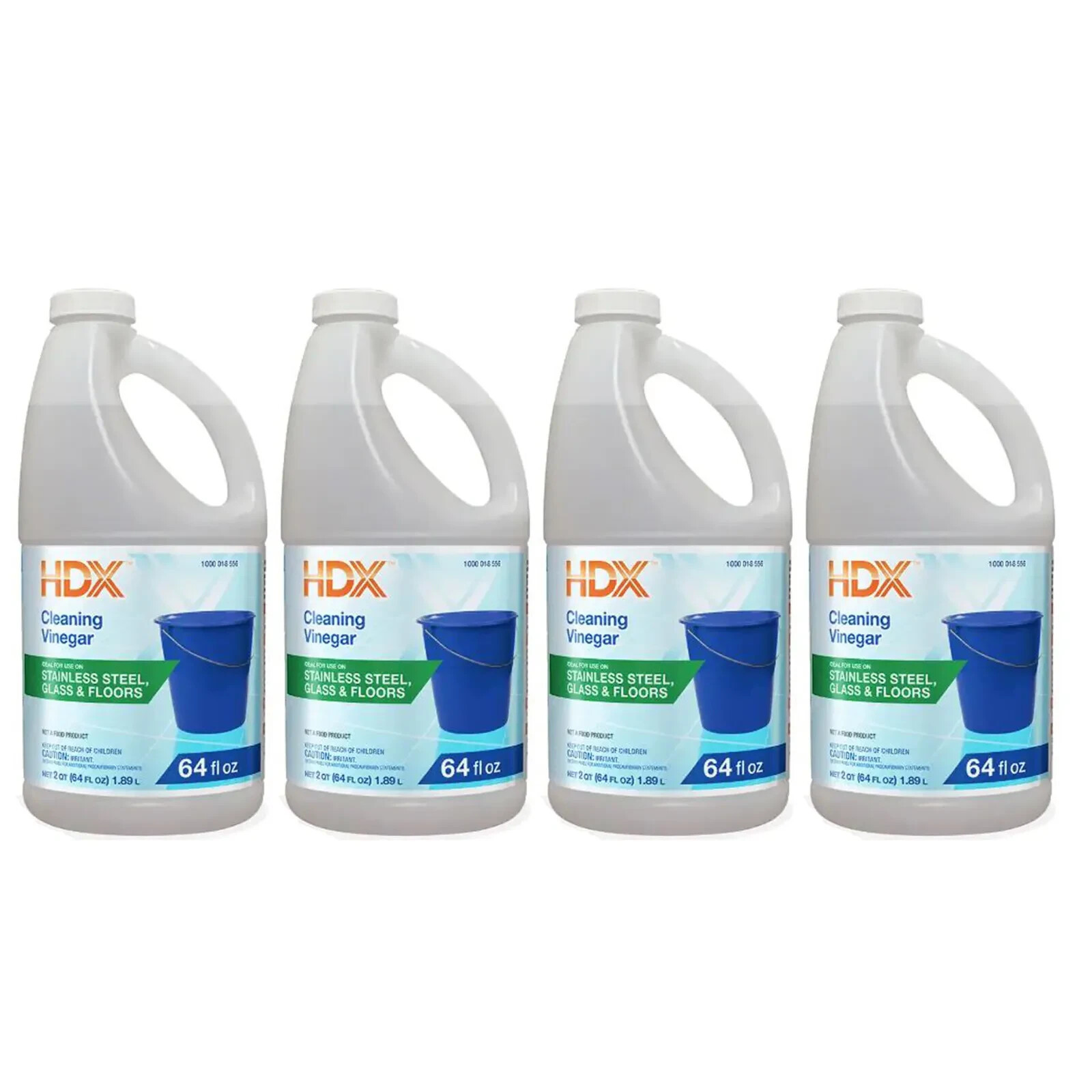 (4-Pack) 64 Oz. Cleaning Vinegar All Purpose Cleaner Solution, Stain and Odor