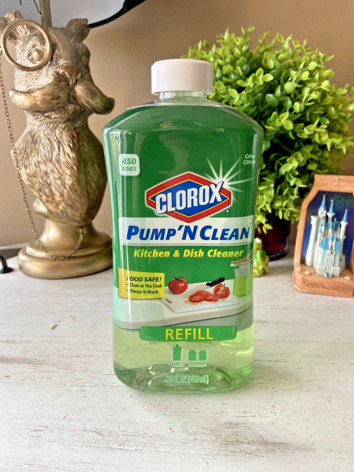 Clorox Pump ‘N Clean Refill Kitchen Dish Cleaner Crisp Citrus 24 oz