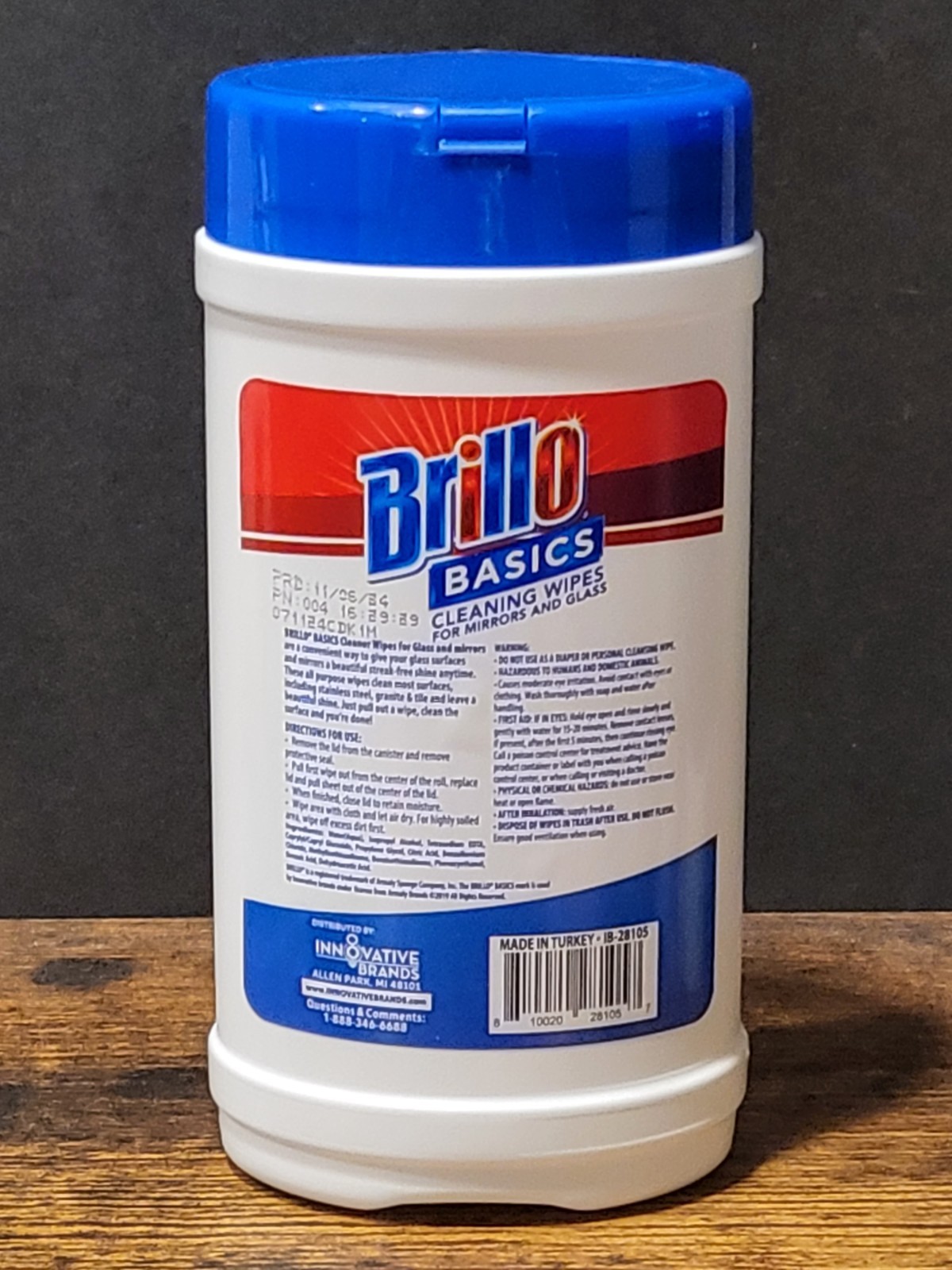 Brillo Basics Glass & Mirror Wipes – 2 Pack (80 Total) – Streak-Free Fresh Scent