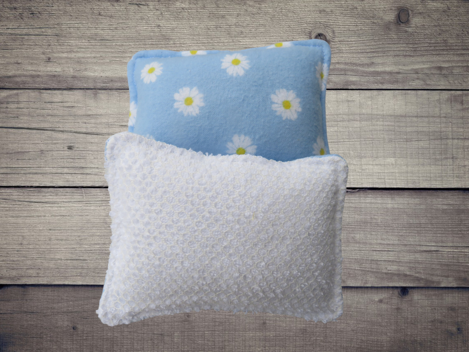 Reusable Sponge Daisy Dish Scrubby, Set of 2