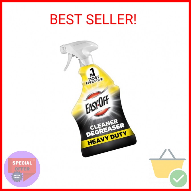 Easy-Off Heavy Duty Degreaser Cleaner Spray, Kitchen Degreaser, 32 Oz