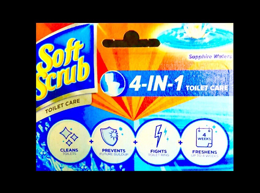 2pks Soft Scrub 4-in-1 Technology Toilet Care SAPPHIRE WATERS:clean/fight/fresh