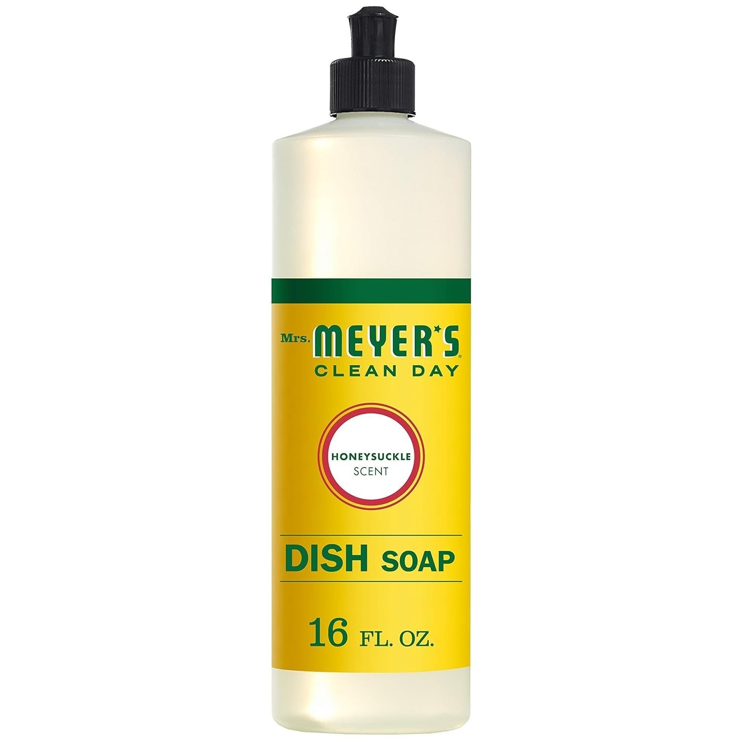 Mrs. Meyer’s Clean Day Liquid Dish Soap, Honeysuckle, 16 Ounce