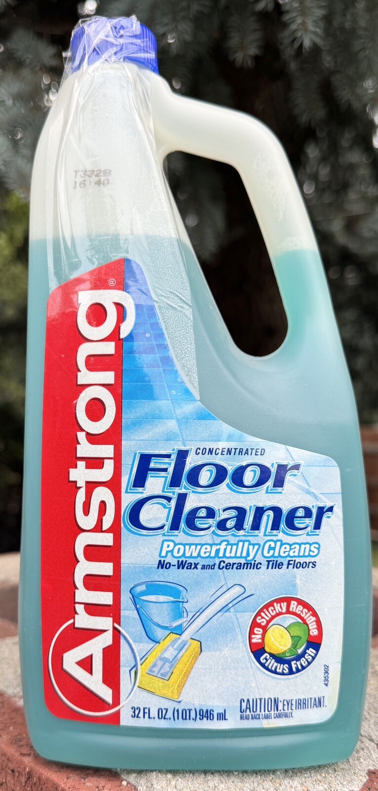 RARE Vtg ARMSTRONG Concentrated Floor Cleaner No Sticky Residue SC Johnson 32 Oz