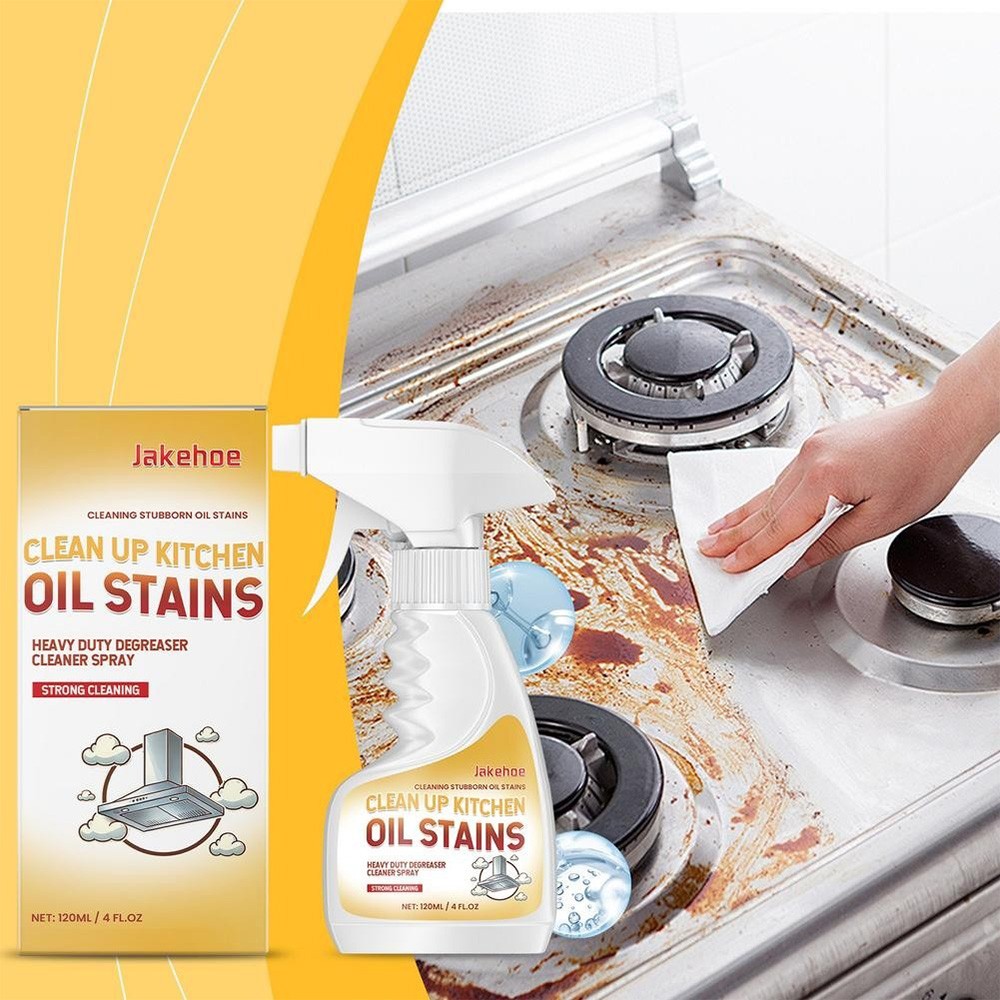 120ml Clean Kitchen Oil Stains Spray, Kitchen Heavy Oil Cleaning Agent
