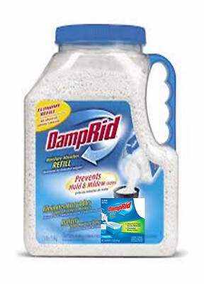 DampRid FG37 Moisture Absorber Refillable Jug, Fragrance Free, 7.5 Lbs. –