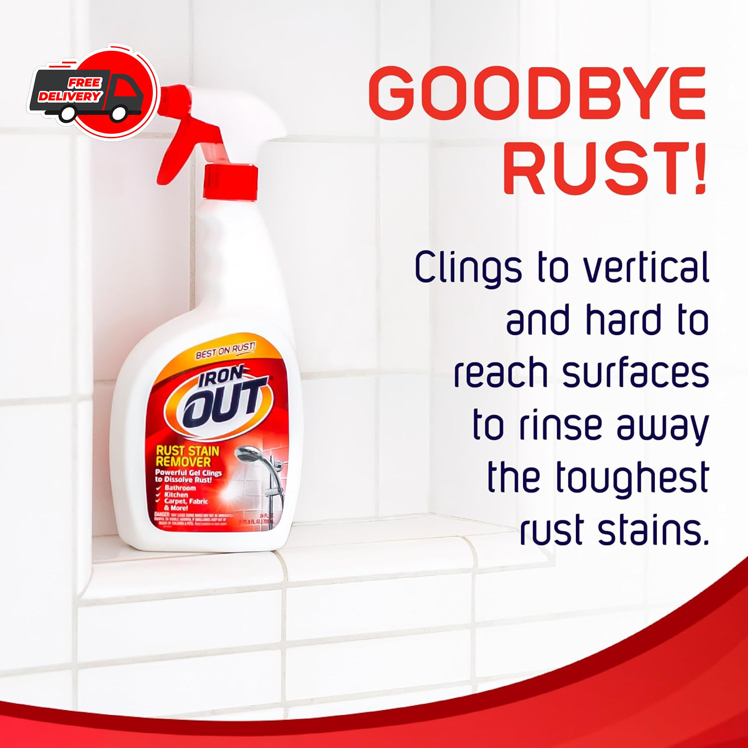 Rust Stain Remover Spray Gel, Remove Rust Stains in Bathrooms, Kitchens, Laundry