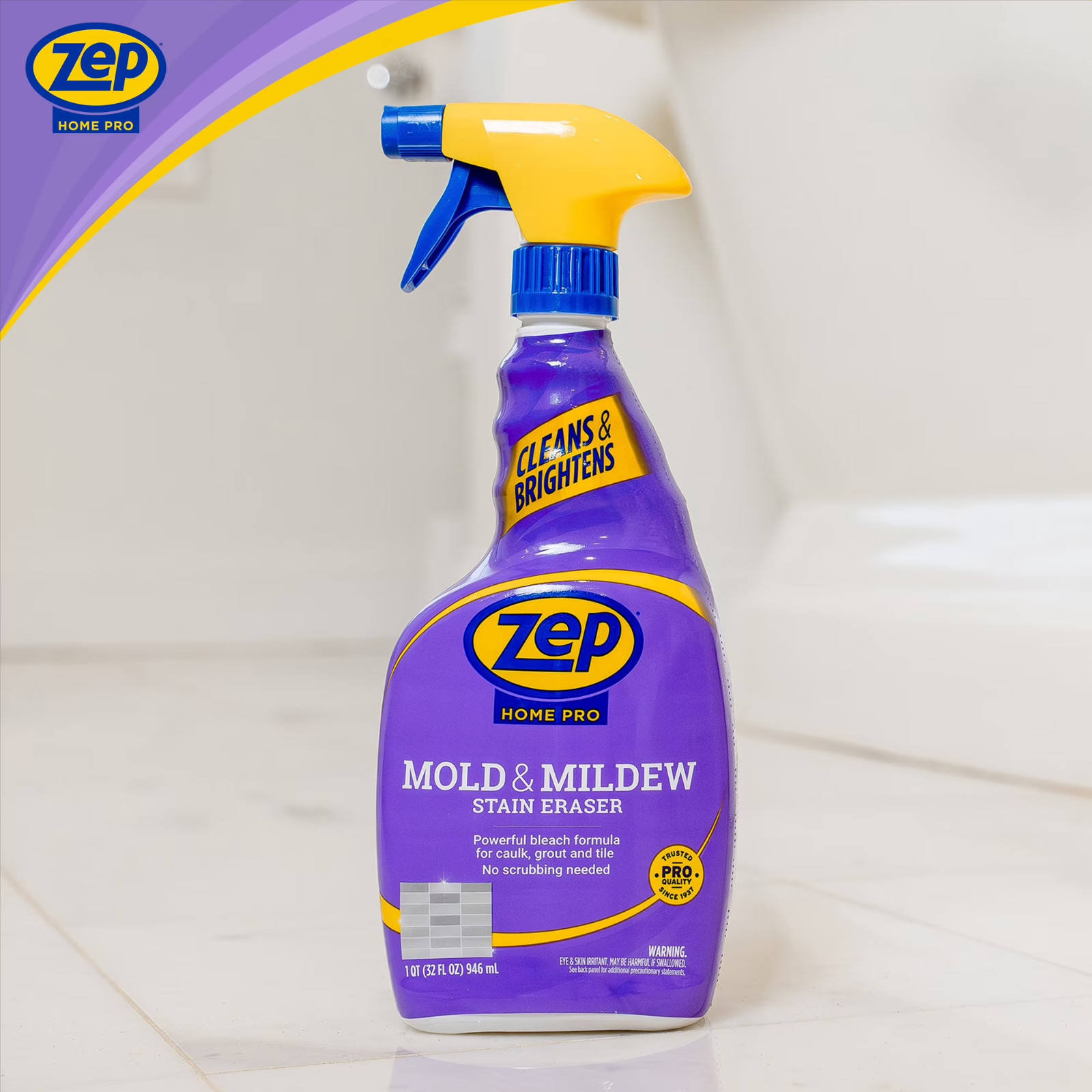 Zep Home Pro Mold and Mildew Stain Eraser and Cleaner 32oz