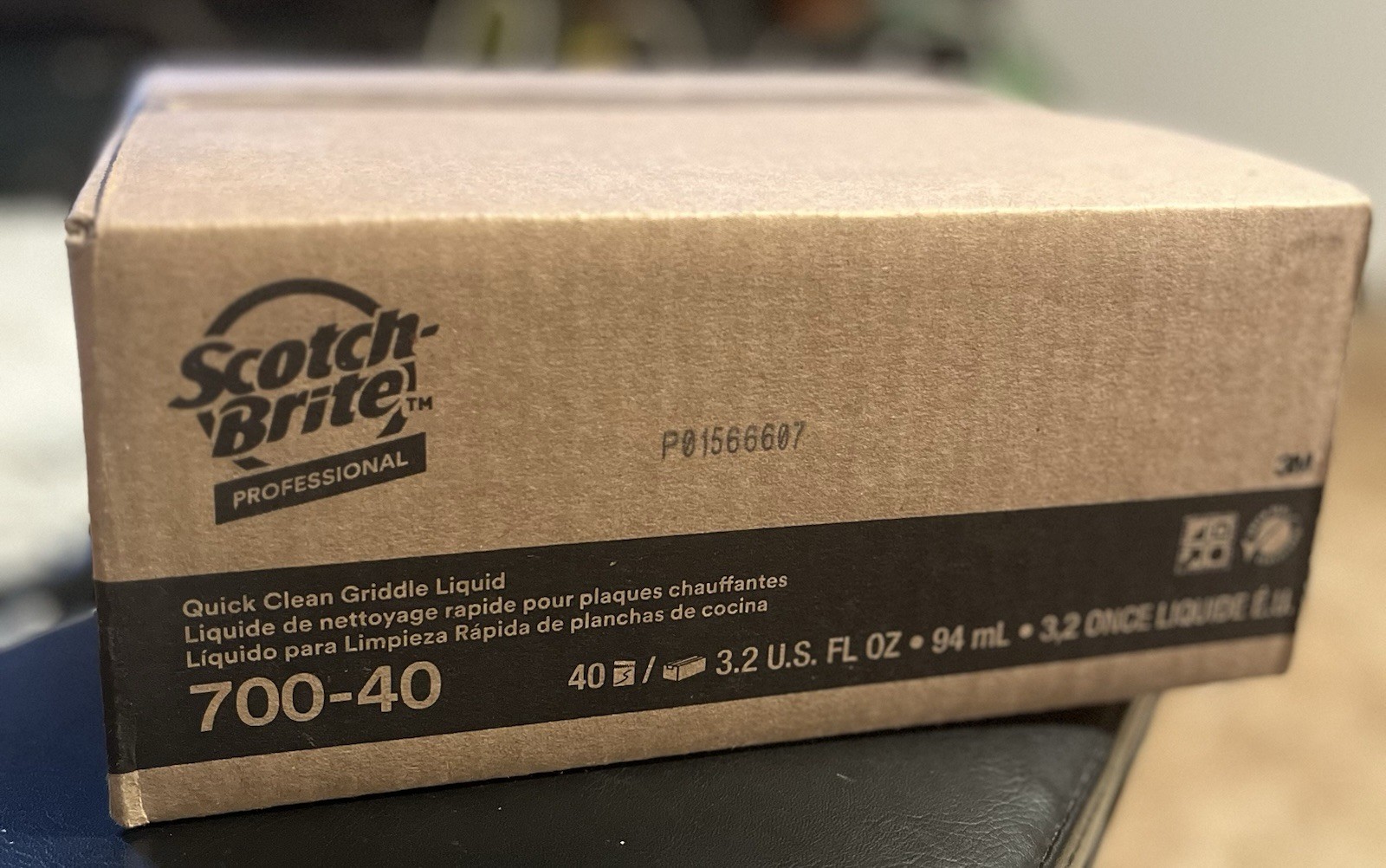 3M Scotch-Brite 700-40 Quick Clean Griddle Cleaner 3.2oz Liquid Packs 40ct NEW