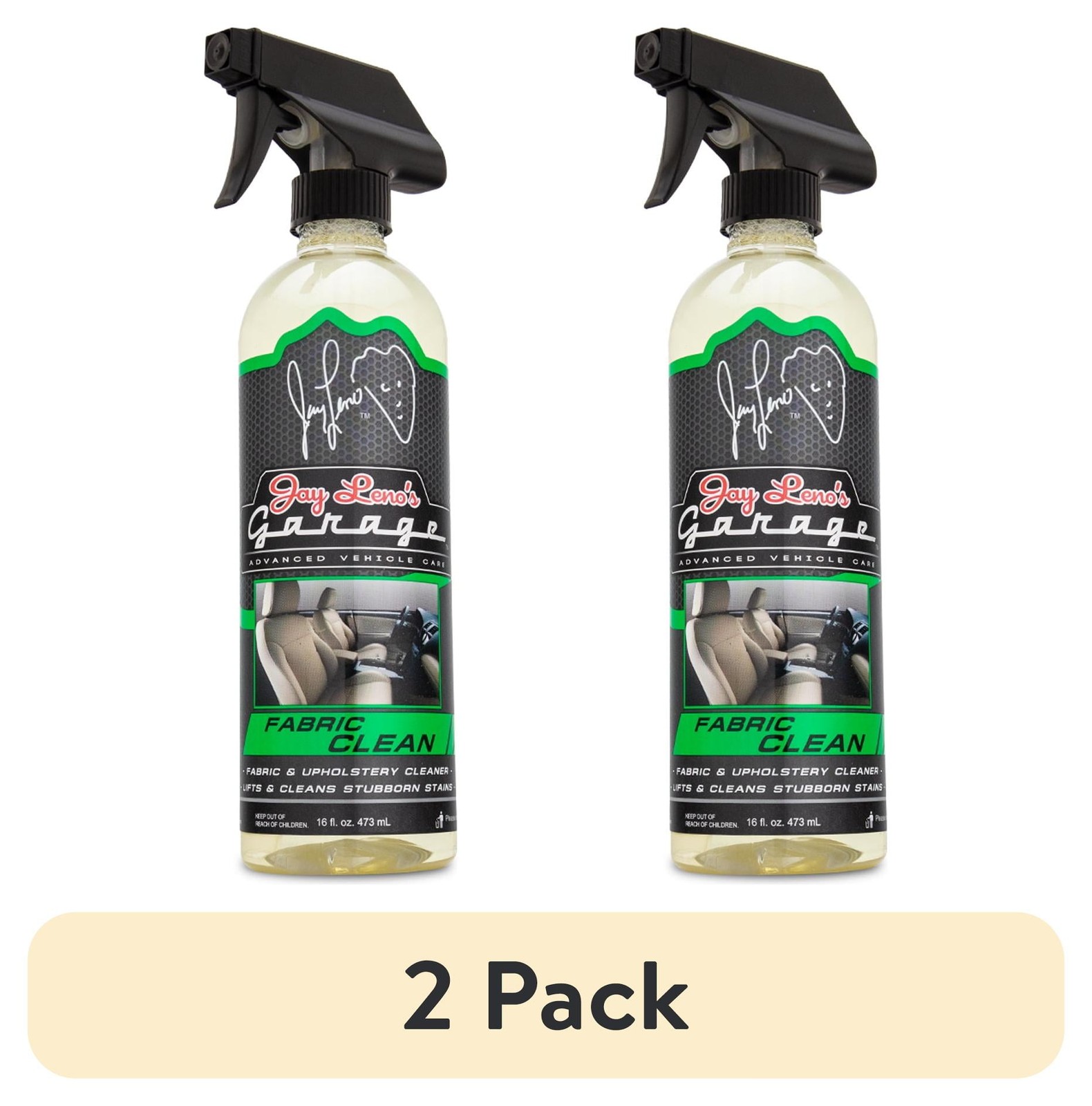 (2 pack) Fabric Clean (16 oz)-Cleans Car Cloth, Carpet, Upholstery, and More new