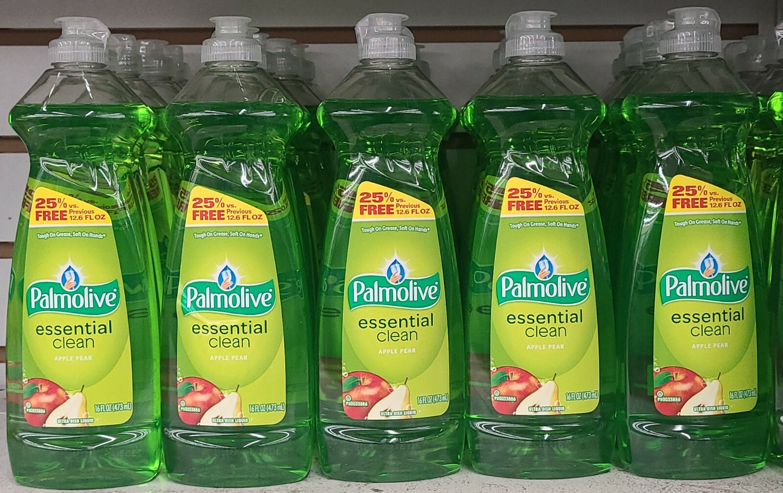 Lot Of 4 Palmolive dish washing liquid Essential Clean Pear Apple 15.2 oz NEW