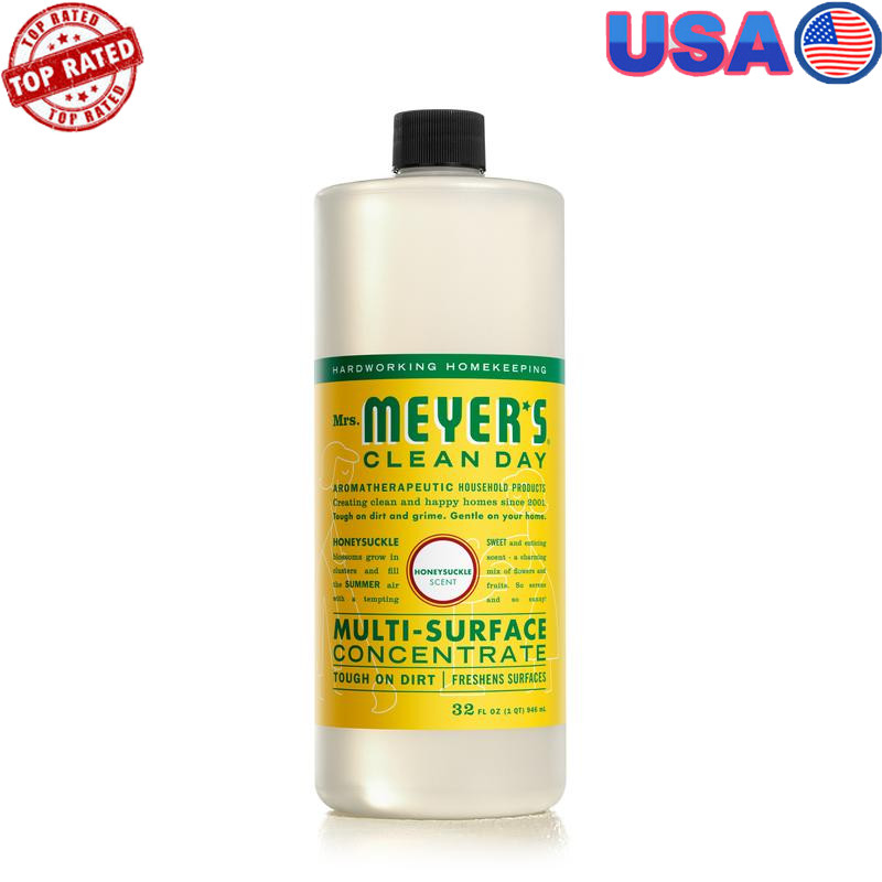 Multi Surface Cleaner Concentrate Honeysuckle Biodegradable Plant Based Formula