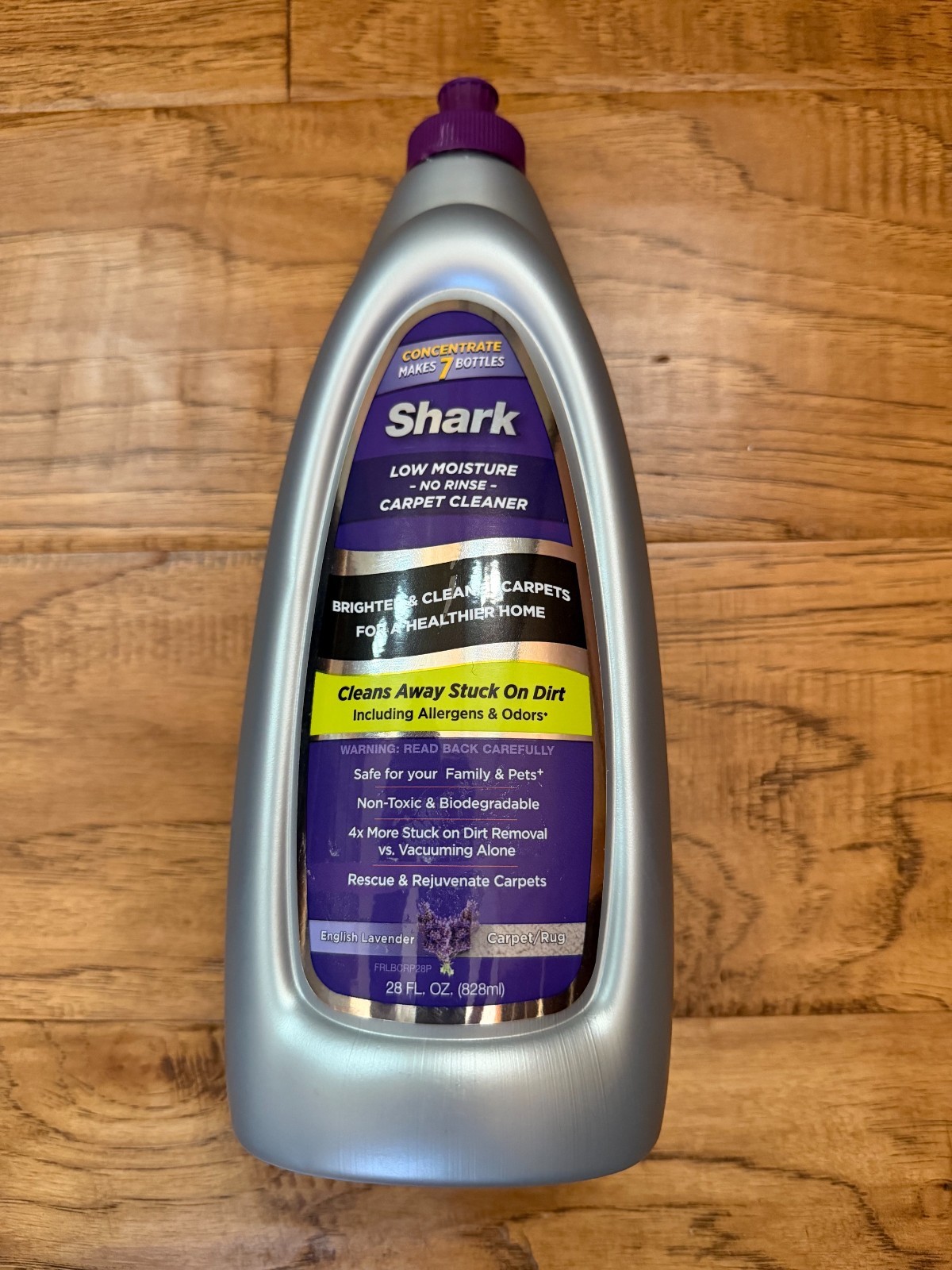 Shark Low Moisture No Rinse Carpet Shampoo English Lavender 28 OZ. SEALED NEW