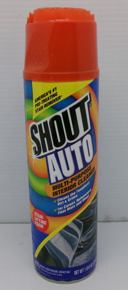 SHOUT AUTO MULTI PURPOSE INTERIOR CLEANER 22oz. SPRAY CAN #A1
