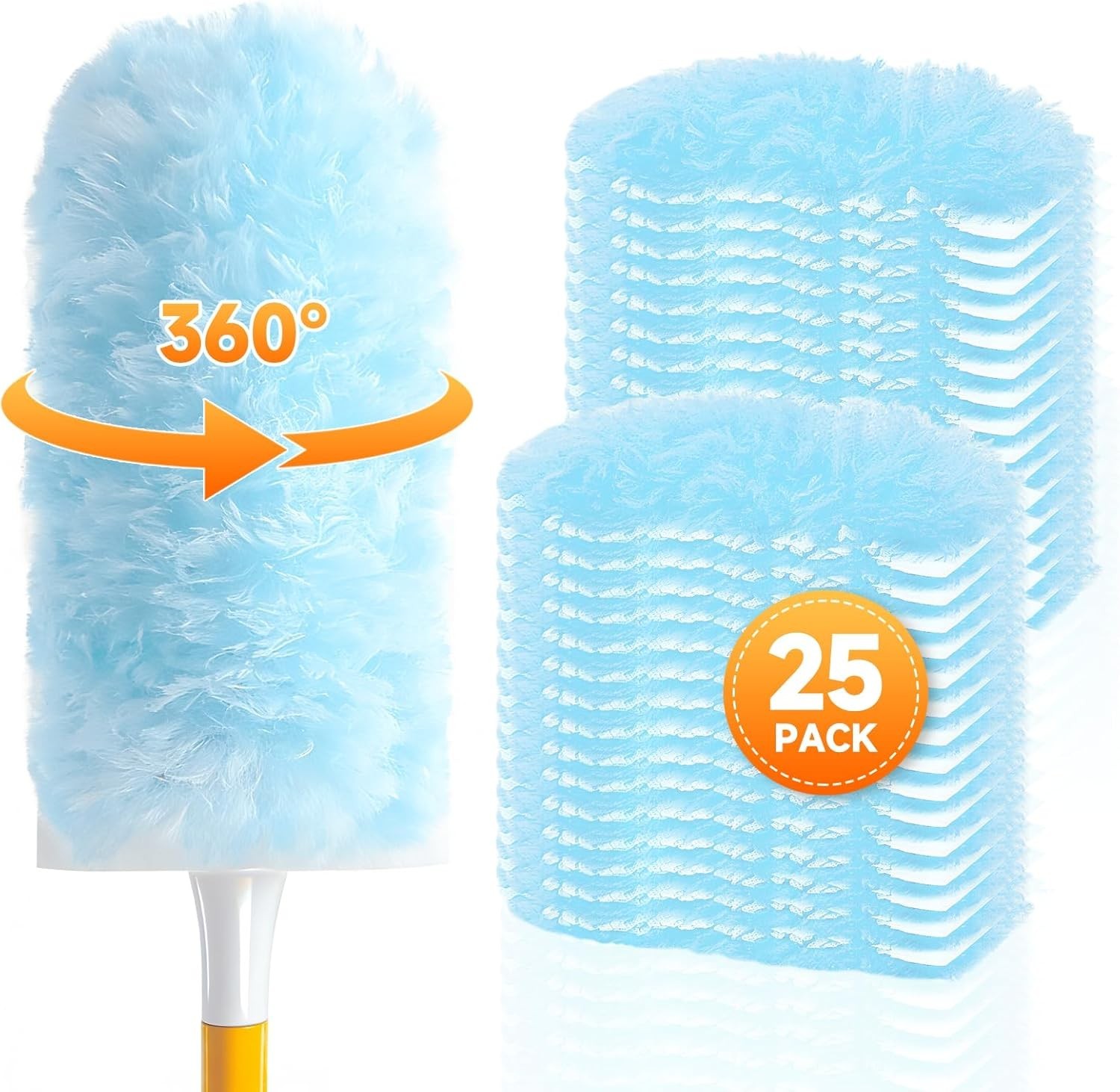 25 Count Duster Refills Compatible W/ Dusters Cleaning Disposable Duster Refill