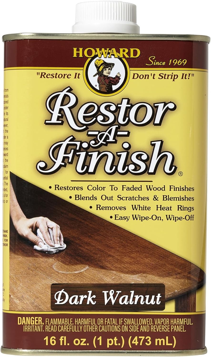 Howard Products RF6016 Restor-A-Finish 16 oz Dark Walnut…..