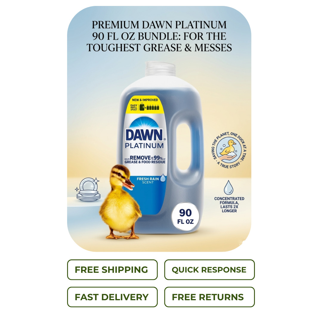 Dawn Platinum Dishwashing Liquid Dish Soap, Refreshing Rain 90 fl. oz.
