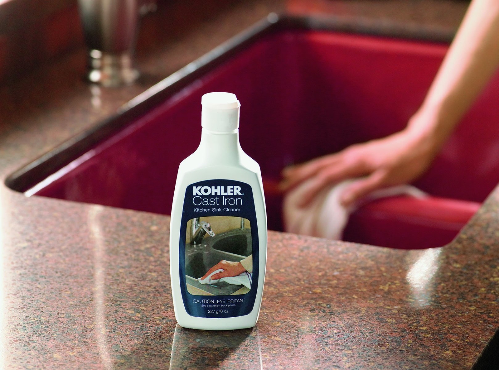 Kohler Genuine Cast Iron Cleaner 8 Ounce for All Cast Iron Surfaces